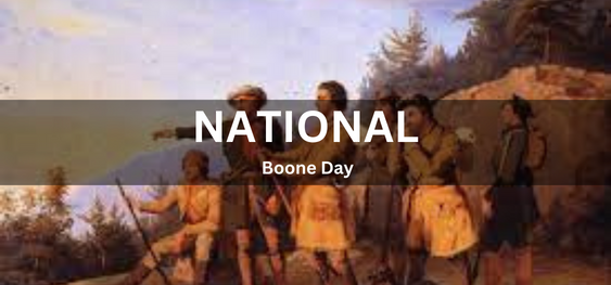 National Boone Day [राष्ट्रीय वरदान दिवस]